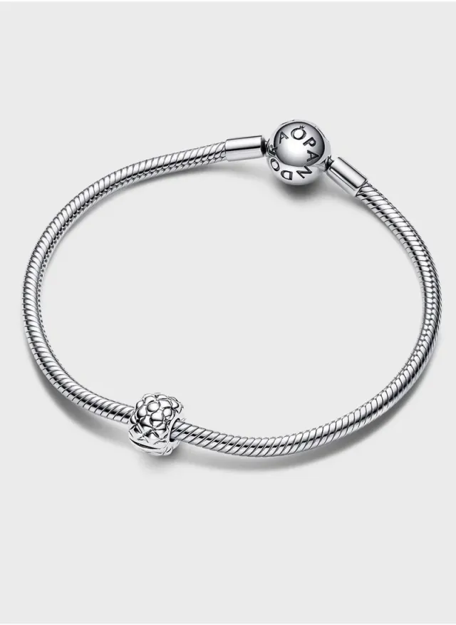Sterling Silver Clip Charm with Cubic Zirconia Sparkling Row Design – image 3