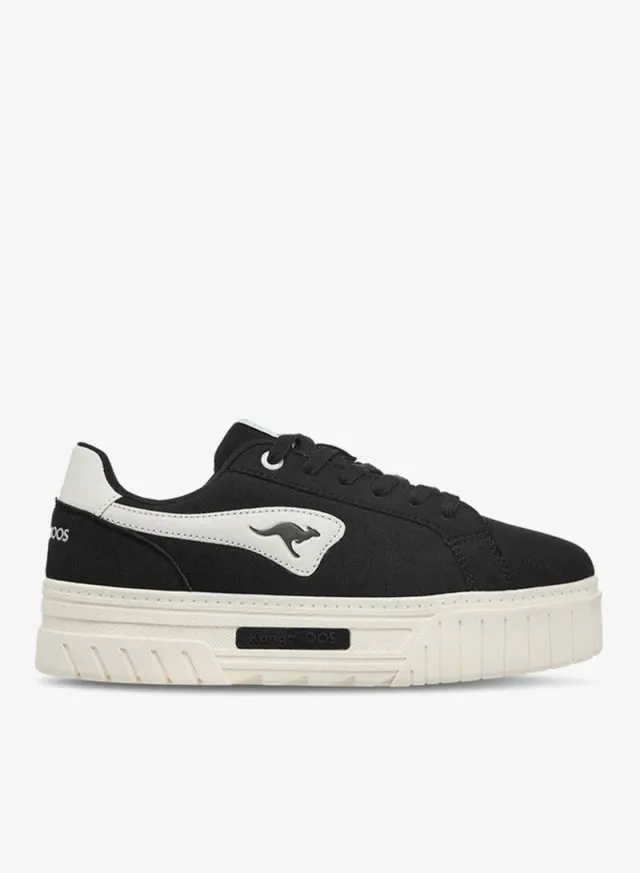 Women's Colorblock Lace-Up Sports Shoes Black