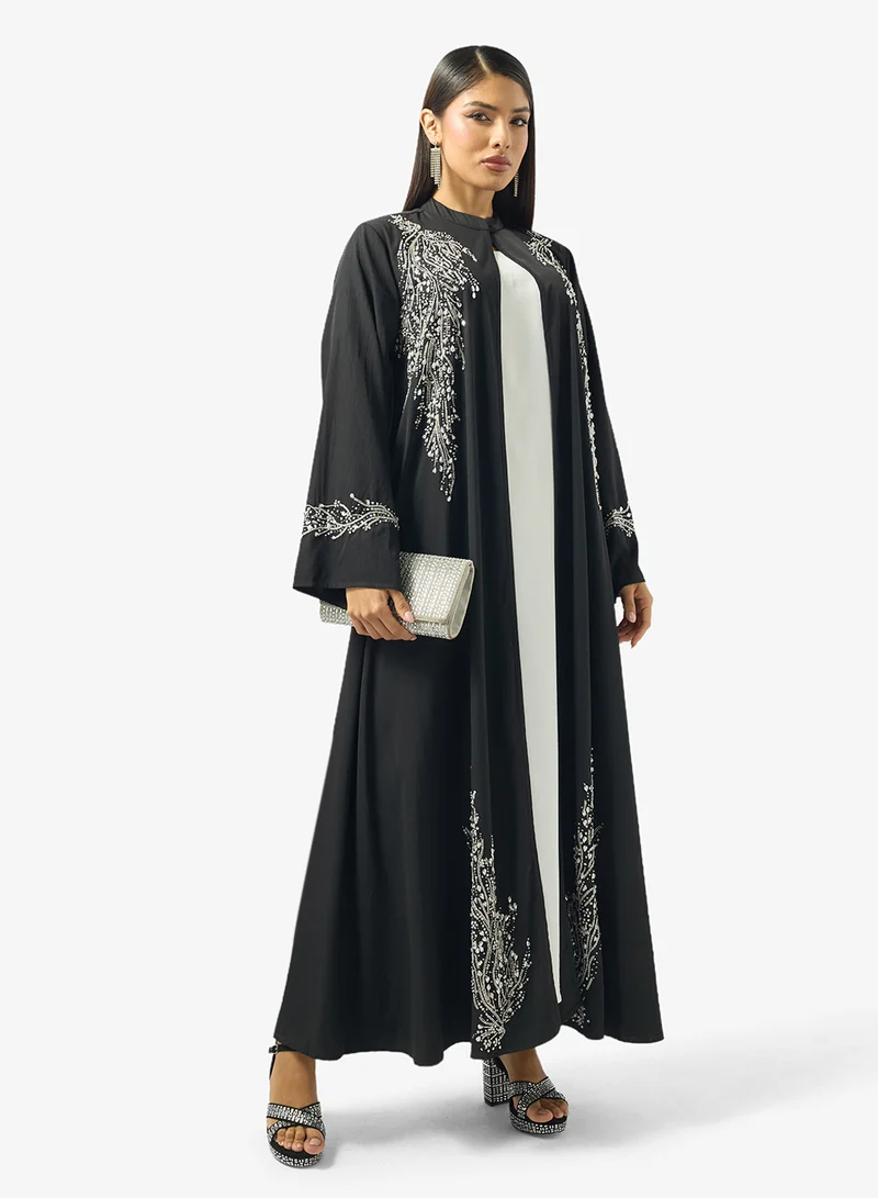 Embellished Abaya - Black