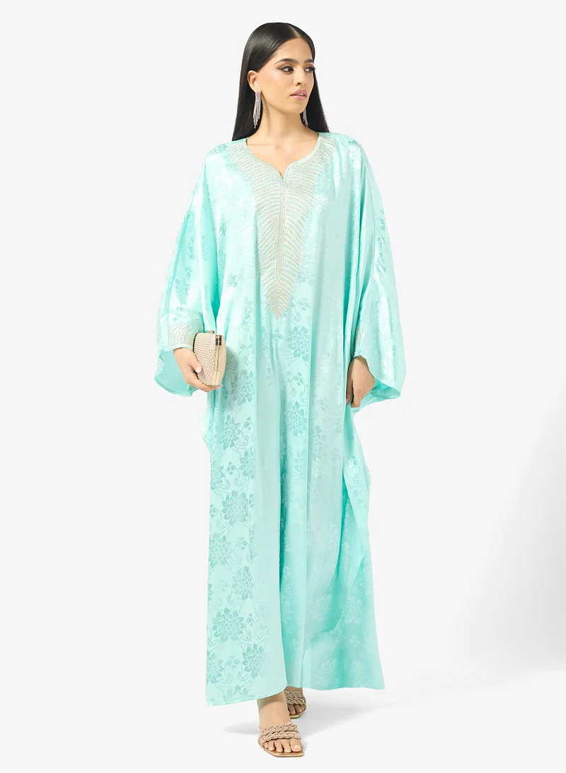 Embellished Kaftan Green