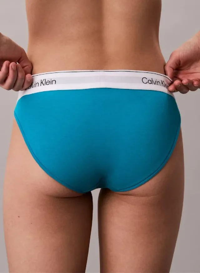 Calvin Klein Women's Bikini Briefs - White - Cotton Modal Elastane – image 4