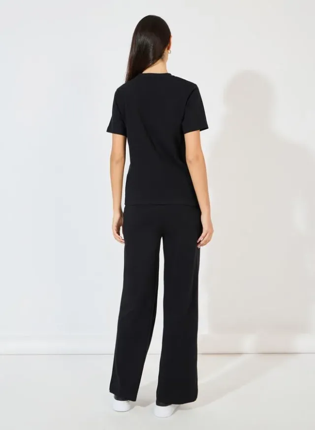 Short Sleeve T-Shirt and Wide Leg Joggers Set – image 5