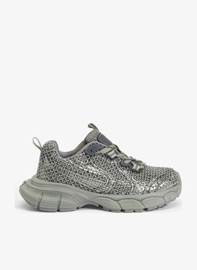 Chunky Sporty Sneakers Grey