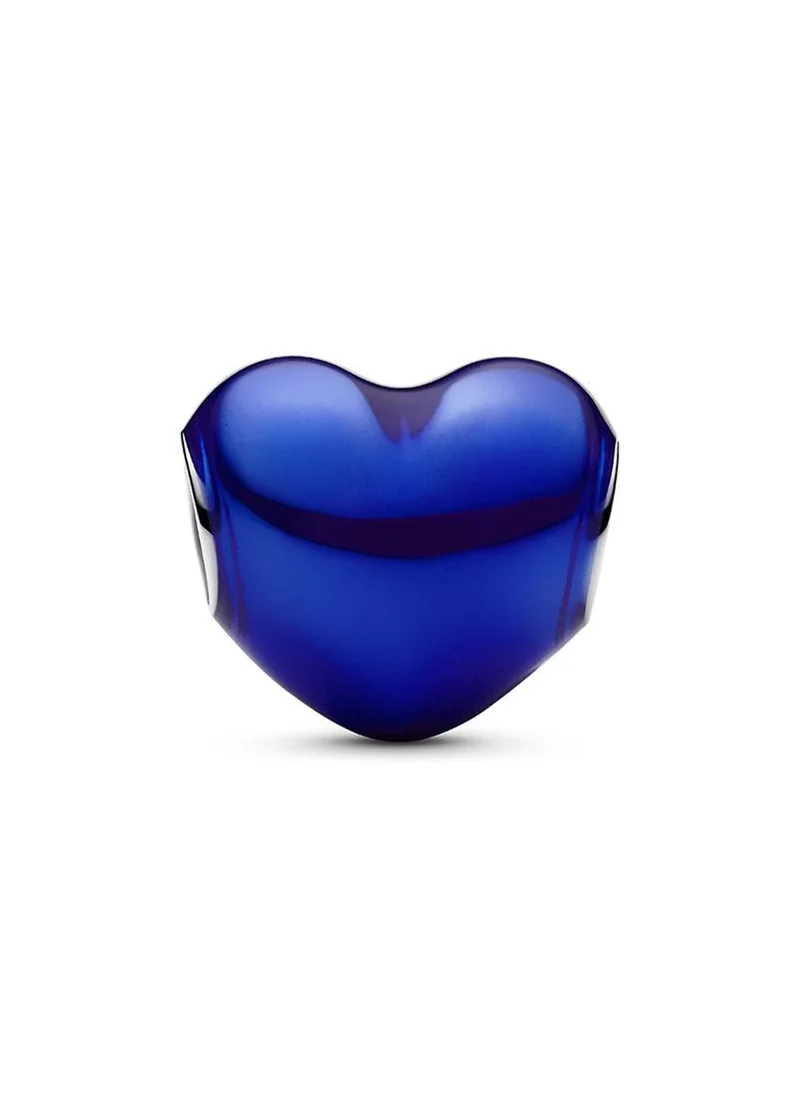 Metallic Heart Charm Green