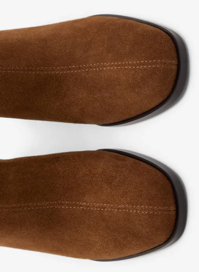 Suede Block Heel Boots – image 4
