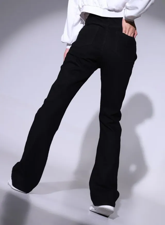 Women’s Black Jeans – Timeless Classic Fit, Stretch Denim, Trendy Everyday Fashion Staple – image 3